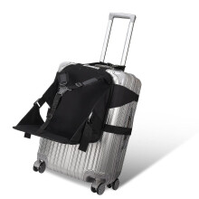 Mala de viagem infantil com assento integrado, aprimorada para crianças pequenas, ideal para viagens e para liberar as mãos dos pais.