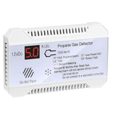 Propangas-Detektor 12V LPG Erdgas-Sensor Leckagealarm 85DB Sirene kompatibel mit Auto Wohnmobil Haus