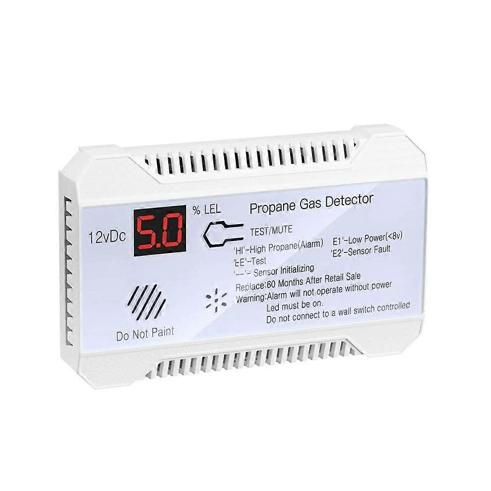 Propane Detector 12V Lpg Natural Gas Sensor Leak Alarm 85Db Siren Compatible With Car Rv Home 3037397876823