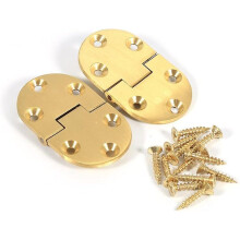 Sarana, 2 kpl 2-1/2"x1-1/2 sarana, pyöreä reuna, messinkinen tarjotin ruuveilla, taittuva läppä toimistoruokapöydälle ja -kaapille