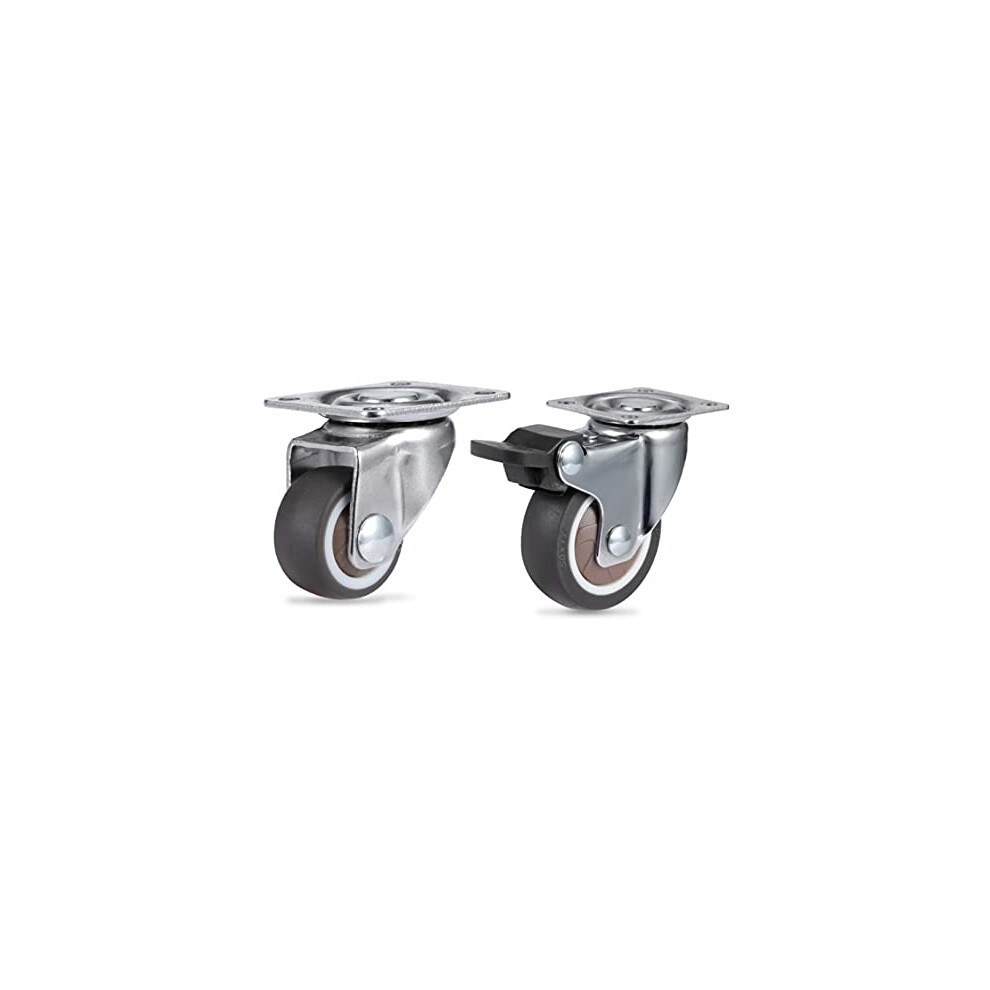 4Pcs Heavy Duty Furniture Casters Swivel NonâMarking Soft Rubber Wheels For Office Chair And Trolley 9351714411646