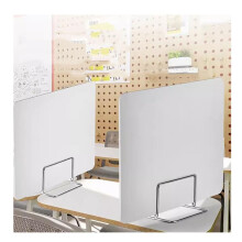 2Pack Desk Privacy Divider 40x40cm Gray Noise Reduction Freestanding Acoustic Office Partition Panel