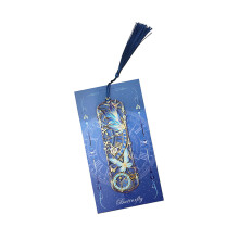 Marque-pages floraux papillon creux avec glands, marque-pages-3