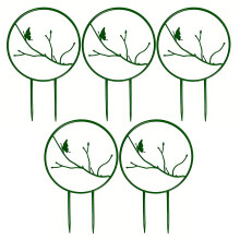 5Pcs Home Plant Display Circular Flower Shelf-butterfly1 Type