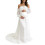 Lightweight Polyester Maternity Dress with Elegant-White XXL 1