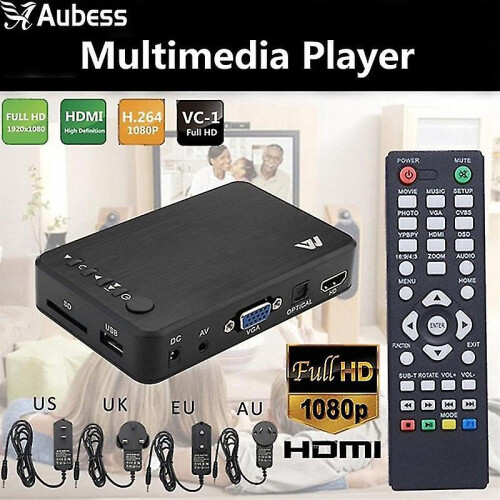Reprodutor multimídia Full HD USB para HD externo, compatível com reprodução automática, TV Box, vídeos em AV, MKV e AVI. 1