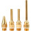 Copper Glue Gun Nozzle Kit, 4 Thread Diameter Interchangeable Copper Nozzles for Hot Glue Gun Tools 2