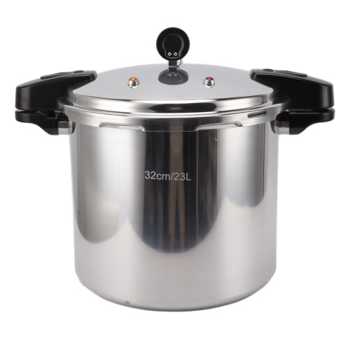 32cm 23L Silver Aluminium Pressure Cooker 2