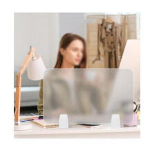 Acrylic Desk Divider 30x80cm Clear Freestanding Privacy Screen for Office Desk Partition Shield
