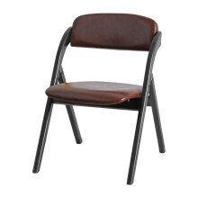 Wooden Folding Chair Black Solid Beech Wood Foldable Design for Office Events and Home