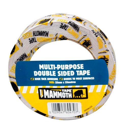 Everbuild Everbuild Mammoth Multi-Purpose Double Sided Tape 25mm x 25m