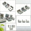 Industrial Aluminum Frame Connector Kit Including Mounting-3030 6