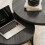 Homcom HOMCOM 2 Pcs Stacking Coffee Table Set Steel Frame, Black Wood Grain 9