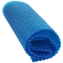 Heavy Duty Blue Polyethylene Bubble Solar Pool Cover 16ft x 26ft for Heat Absorption and Energy Saving