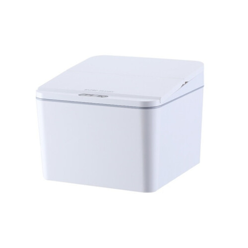 Desktop Smart Induction Electric Storage Box Car Trash Can, Colour: 4L Charge Version (White)