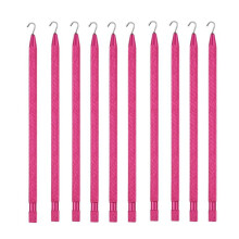 10pcs Jewelry Wearing Hooks Bracelet Metal Aids(Rose Red)