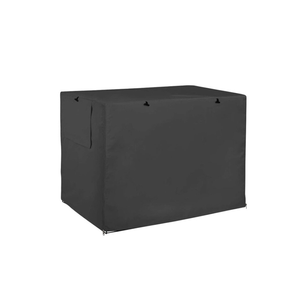 Oxford Cloth Pet Cage Cover Outdoor Furniture Dustproof Rainproof Sunscreen Cover, Size: 63.5X48x50cm(Black) 6083684311819