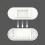 5pcs Outlet Holder Wall Mount Plug Board Socket Fixing Frame(White) 3