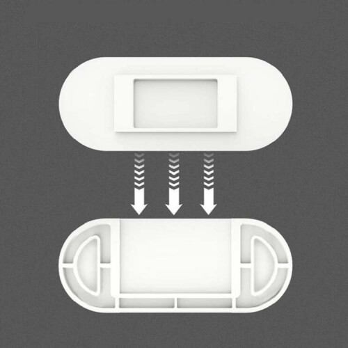 5pcs Outlet Holder Wall Mount Plug Board Socket Fixing Frame(White) 2