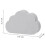 Clouds Type Absorbent Sponge Cleaner Bathroom Washbasin Limescale Preventive Cleaning Brush(Gray) 3