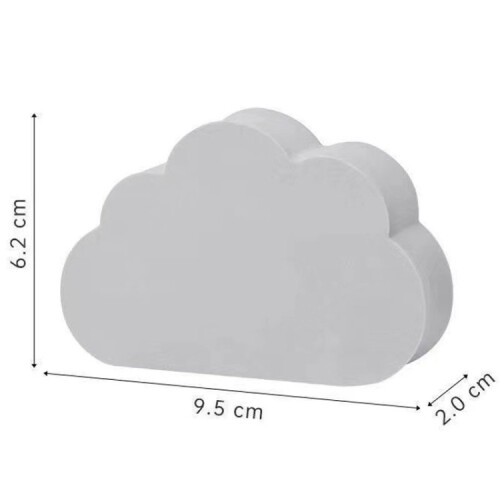 Clouds Type Absorbent Sponge Cleaner Bathroom Washbasin Limescale Preventive Cleaning Brush(Gray) 2