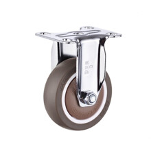 3 Inch Heavy Duty Swivel Caster Wheel with Brake, Quiet Lockable Rubber Wheel for Furniture
