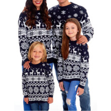 (c, S) Matching Family Reindeer Snowflake Christmas Sweaters Ugly Funny Xmas Holiday Pullover Jumper Tops