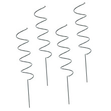4pcs Spiral Plant Support Stakes Iron Spiral Design for Potted Plants Vines and Flowers Durable Green