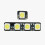 2pcs for  3D Printing Model Standard Parts LED Light Board Rectangular Version KB001 4