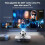 Projetor com Wi-Fi e , Projetor de Filmes Portátil com Rotação de 360, Compatível com 4K e 1080p HD para Celulares e TVs, com Plugue 3