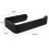 Acrylic Punch-Free Curtain Buckle(Black) 2