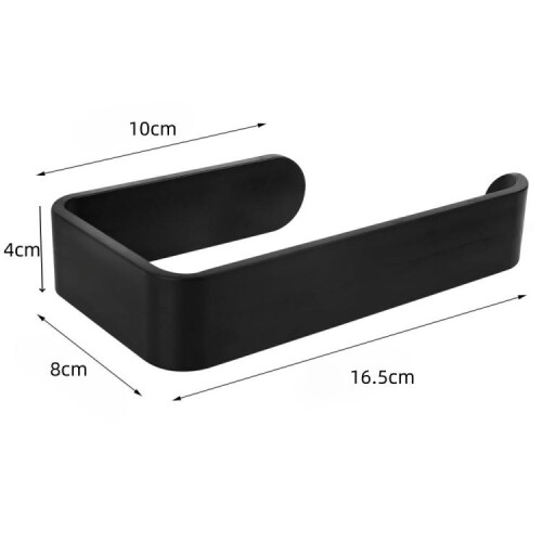 Acrylic Punch-Free Curtain Buckle(Black) 1