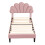Single Velvet Bed Frame with Adjustable Petal Headboard, 3ft 6