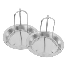2 Pack Stainless Steel Vertical Chicken Rack for Oven and Grill, Even Heat Circulation and Easy Clean
