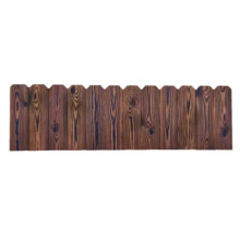Foldable Wood Garden Edging Border 102x20cm Decorative Wooden Fence for Flower Beds Durable Outdoor Use