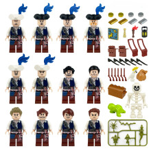12 PCS Classic Age of Discovery The Pearl Pirate Wargaming Role Play Toys Gift for Boys & Girls