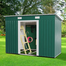 4x6 Metal Garden Shed Outdoor Storage House with Free Base Included