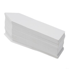 Waterproof Plastic Plant Labels 100 Pack Reusable Garden Markers White 10x2cm for Pots and Outdoor Use