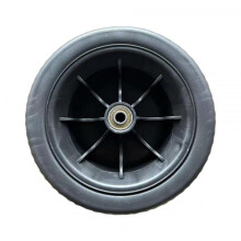 Solid Wheelbarrow Tire Replacement 8mm Bearing Heavy Duty Garden Cart Wheel Large Size Universal