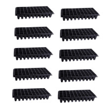 50 Cell Seed Starter Tray Set for Indoor Gardening, Reusable Design with Enhanced Root Ventilation