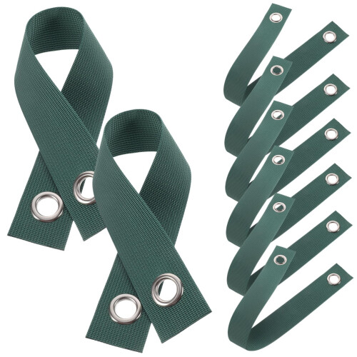 8Pcs Tree Staking Straps with Grommets, Adjustable Nylon Tree Support Straps for Newly Planted Saplings