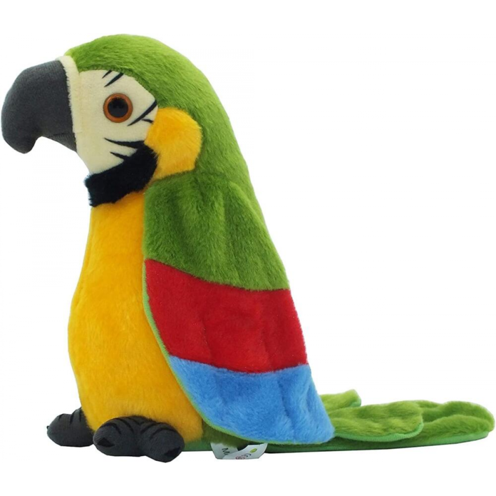 Talking Parrot Repeats What You Say Plush Animal Toy Electronic Parrot Toy Plush Toy Parrot Toys Best Gifts For Kids B 6485316825204