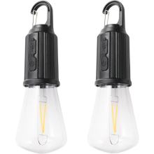 2PCS Rechargeable Camping Lights, Waterproof LED Tent Lights with USB Cable, 3 Modes Hanging Camping Lantern, Hanging Lamp for Hik