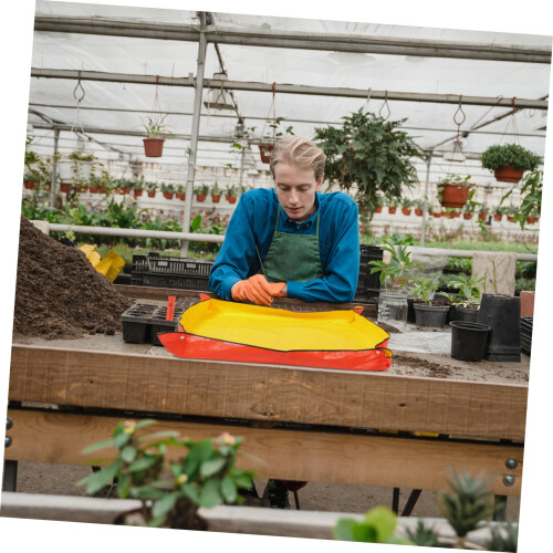 Waterproof Gardening Tool Mat for Soil Changing and Mess Control, Easy Clean Foldable Design, Light Green 2