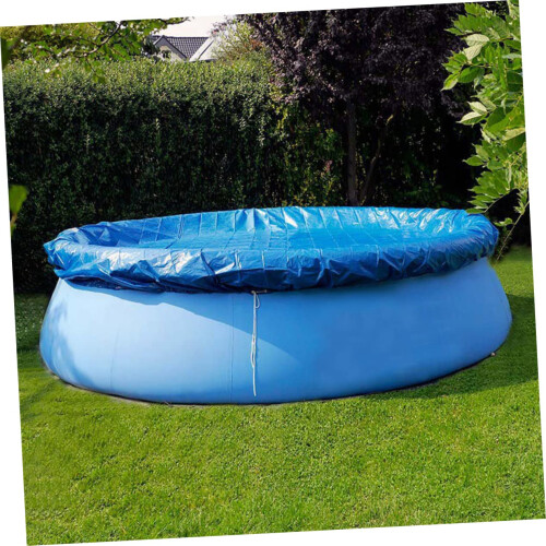 Inflatable Pool Cover Rainproof Round Above Ground Design with Easy Fold Storage and Durable Use 1
