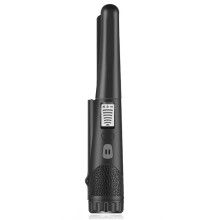 Handheld Metal Detector with LED Flashlight, Accurate Pinpointer for Gold and Coins, Black Compact Design