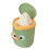 Green Mini Trash Can with Lid - 5.3oz Capacity 16