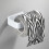 Adhesive Toilet Roll Holder (White) Wall Mounted Plastic Tissue Rack Bathroom 1