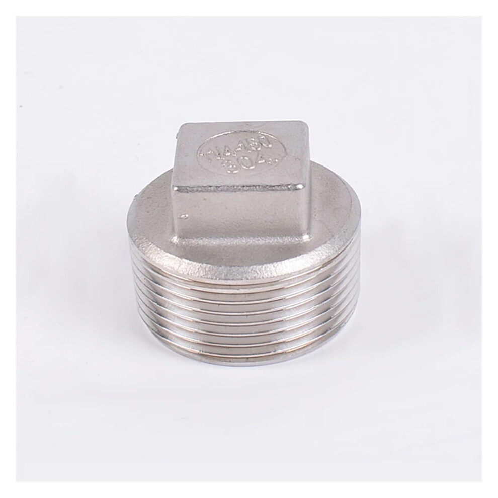 304 Stainless Steel Pipe Plug 3/8 Inch External Thread Fitting, LeakâProof CorrosionâResistant Connector 9351714414333