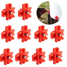 10 Pack Horizontal Side Mount Chicken Water Nipples, Automatic Poultry Watering System for Buckets